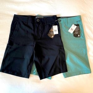 NWT 2 pair of Volcom size 28 (16) water repellent surf & turf shorts